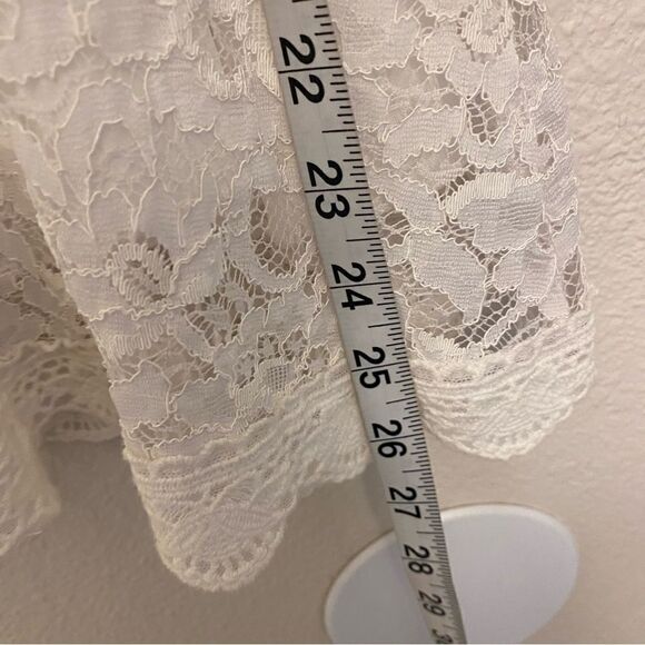 Girls long sleeve white lace dress-6/7yr - Picture 5 of 8